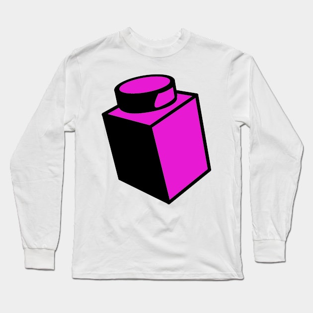 1 x 1 Brick Long Sleeve T-Shirt by ChilleeW